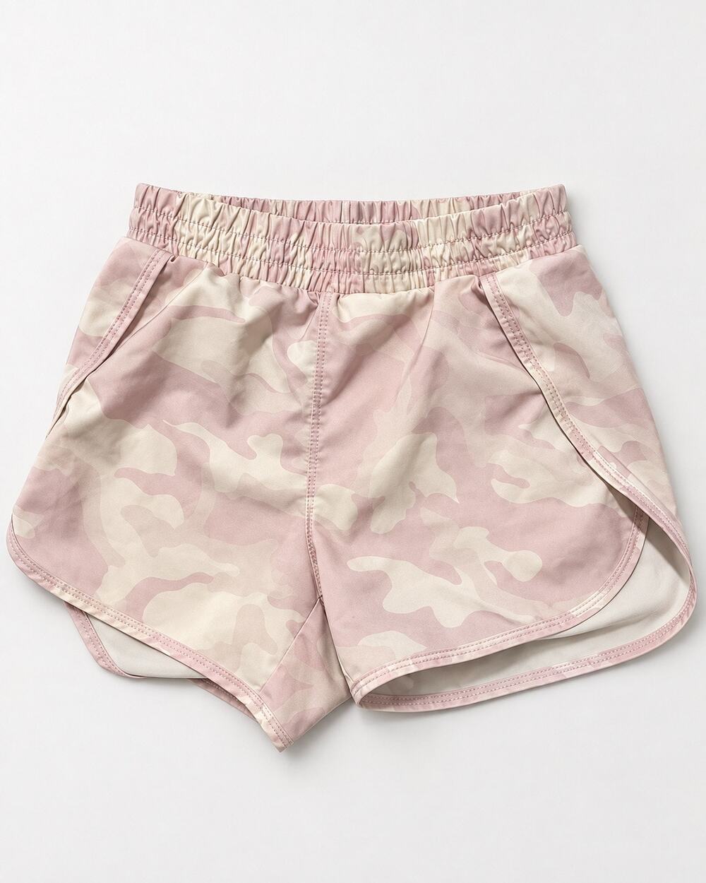 Gymnastics / Dance Girls Athletic Pink Camo Shorts